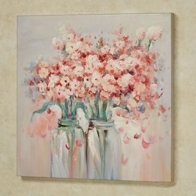 Touch of Class Abundance of Blooms Canvas Wall Art Multi Pastel , Multi Pastel