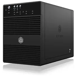ICY BOX IB-3640SU3, Externes 4-fach SINGLE System für 3,5" SATA I/II/III Festplatten, USB 3.2 Gen 1 + eSATA, schwarz