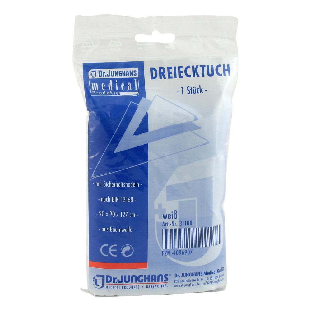 Dr. Junghans Medical GmbH Dreiecktuch rohweiss 90x90x127 31100 04096907