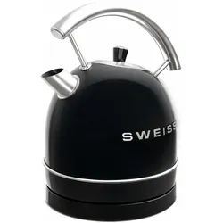 Swiss Wasserkocher KTL9 Edel 2200 W 1,8 L, Wasserkocher, Schwarz