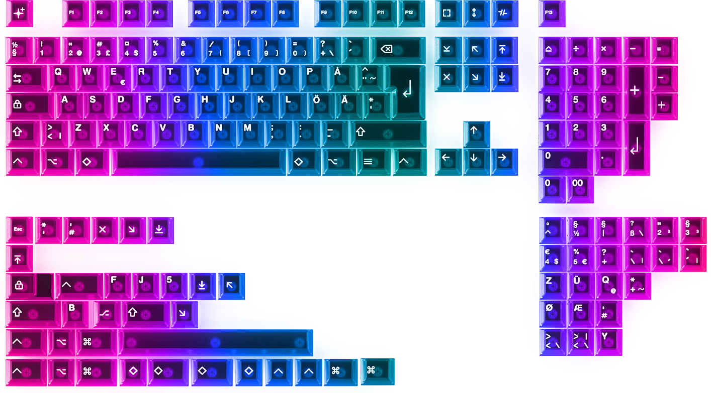 Maxcustom Lucid Nordeuk Keycap Set - Bow