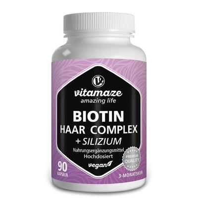 Biotin Haar Vitamine Komplex hochdos.+Silizium Kps 90 St Kapseln