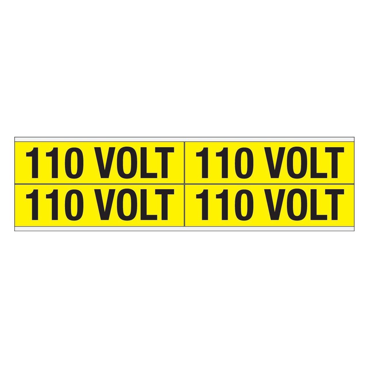 Brady Kennzeichnungen für Leitungen und Stromspannung, 110 Volt (VOLTAGE MARKERS CV 110 VOLT B)