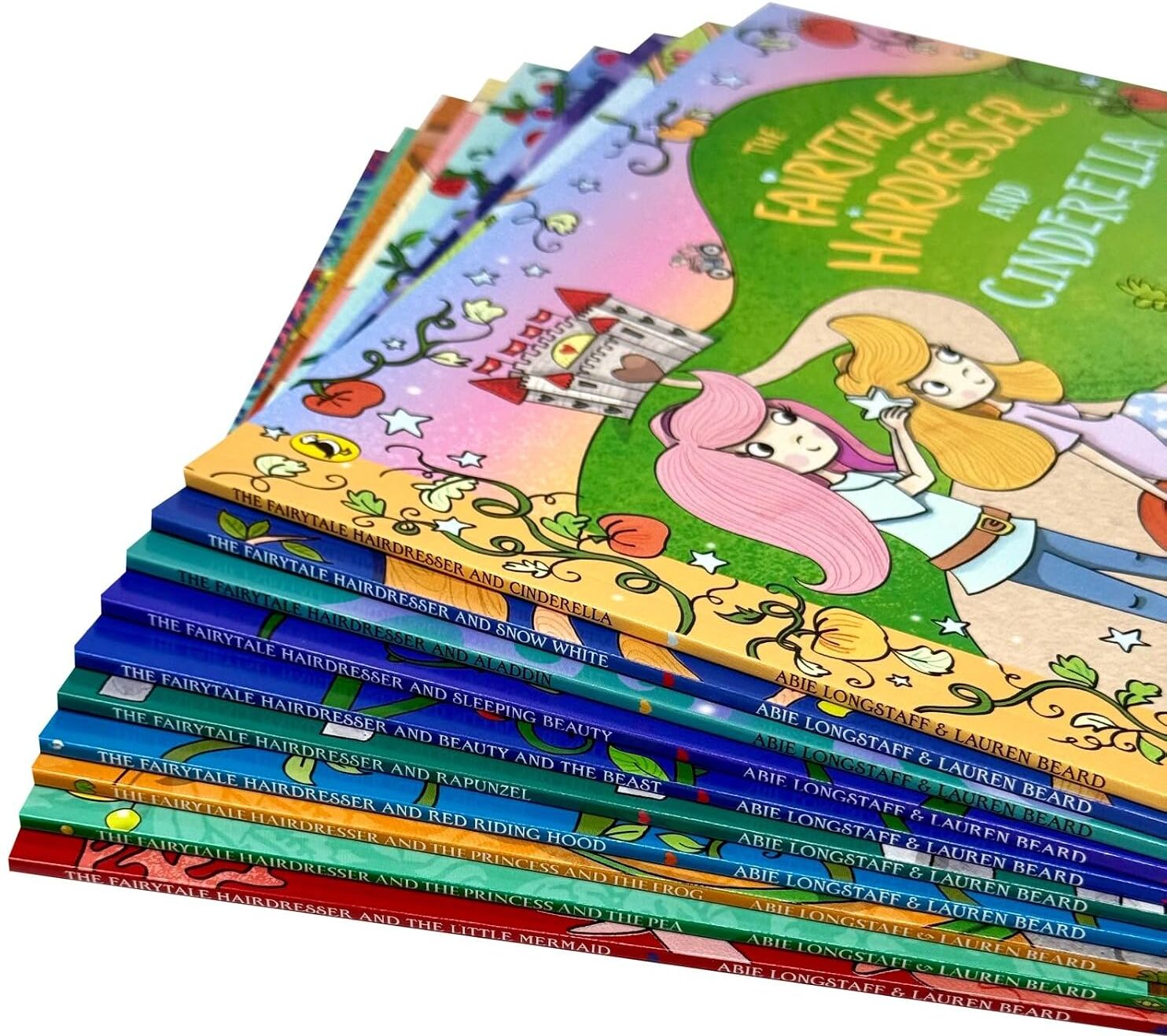 Puffin The Fairytale Hairdresser 10 Books Collection Set by Abie Longstaff - Paperback - Ages 3-7 - Rapunzel, Cinderella, Snow White, Beauty & the Beast, Aladdin & More