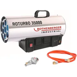 Rothenberger Gasheizung 34 kW Roturbo 35000, Heizlüfter, Rot