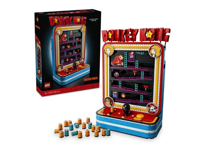 LEGO® Donkey Kong Arcade (72051), LEGO Super Mario Konstruktionsspielsteine, (1371 St), Made in Europe