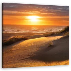 WANDBILD sonnenuntergang strand natur