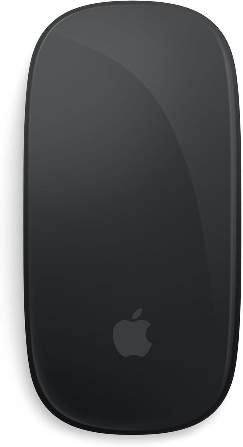 Apple Magic Mouse: Bluetooth, rechargeable. Works with Mac or iPad; Black, Multi-Touch surface (USB-C), Used - Good
