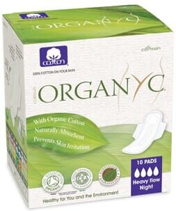 Organyc Pensos Higiénicos Com Abas Noite 10 Unds