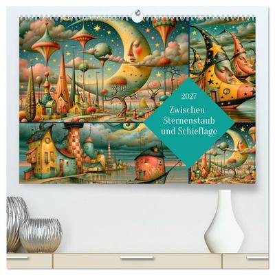 Zwischen Sternenstaub und Schieflage (hochwertiger Premium Wandkalender 2027 DIN A2 quer), Kunstdruck in Hochglanz
