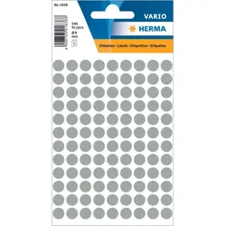 HERMA Klebepunkte Ø 8,0 mm grau