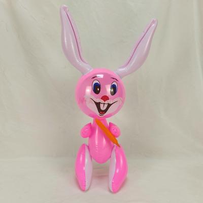 JoyToys Cute Inflatable Rabbit Toy For Kids Soft PVC Animal Play Toy Birthday Party Gift Cute Inflatable Rabbit Toy For Kids Soft PVC Animal Play Toy Birthday Party Gift