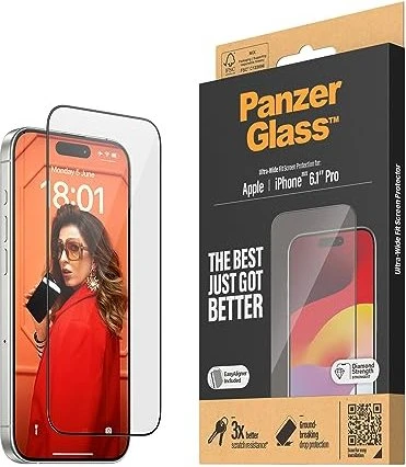 PanzerGlass Apple iPhone 15 Pro mit Einbaurahmen