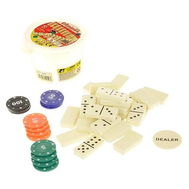 Teka Dominosteine im Eimer mit 45 Spielsteinen (47995858)
