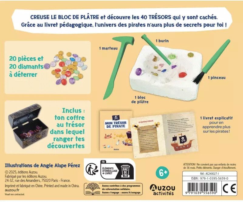 Mon trésor de pirate à déterrer - Auzou