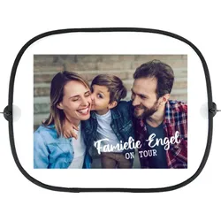 Auto Sonnenschutz Seitenscheibe personalisierbar im Design "Familienfoto"
