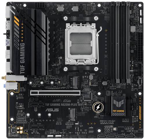 Asus TUF GAMING A620M-PLUS WIFI Mainboard Sockel (PC) AMD AM5 Formfaktor (Details) Micro-ATX