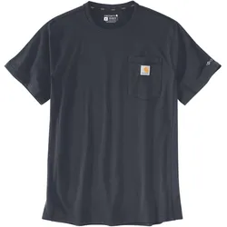 Carhartt, Arbeitsoberteil, Force T-Shirt mit mittlerer Tasche in Marineblau (S)