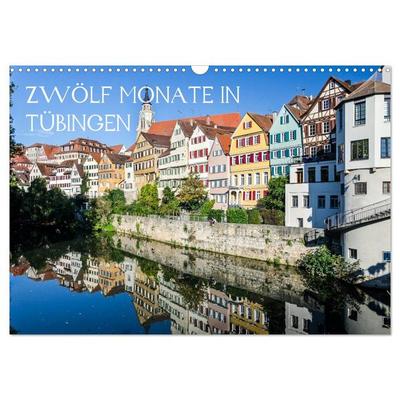 Zwölf Monate in Tübingen (Wandkalender 2026 DIN A3 quer), CALVENDO Monatskalender