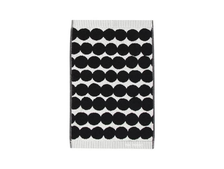 Marimekko Serviette Räsymatto noire serviette d invité30x50 cm'