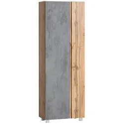 Held-Möbel Hochschrank Monza Dekor Eiche / Beton