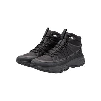 Wanderschuh JACK WOLFSKIN "WILD HIKE TEXAPORE MID M", Herren, Gr. 45, schwarz, Synthetik, Schuhe Wanderschuh, wasserdicht, Trekkingschuh