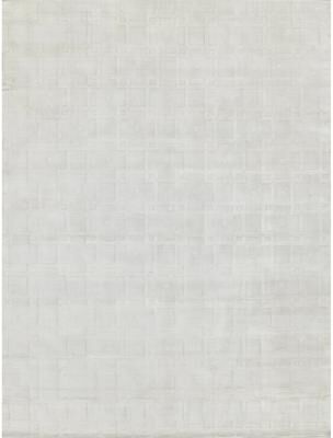Exquisite Rugs Camora Modern handloomed Silky Nylon White Area Rug