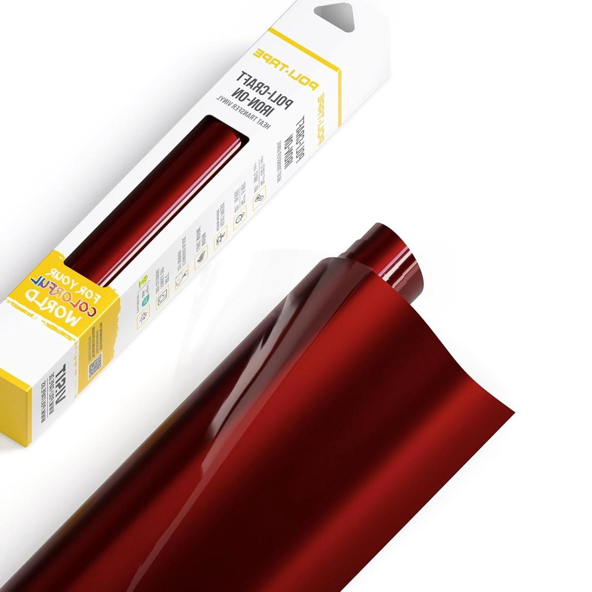 Turboquick Textile Transfer Film Flex Film Iron-on voor DIY Shirts maken, 30.5 x 122 cm