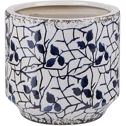 BLUMENVASE Steinzeug weiß Myos