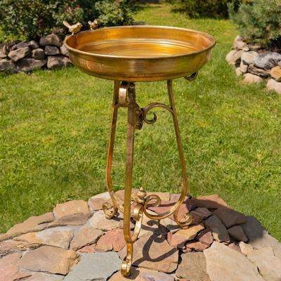 Zaer Ltd "31.3"" Tall Birdbath-Feeder with Tri-Stand"