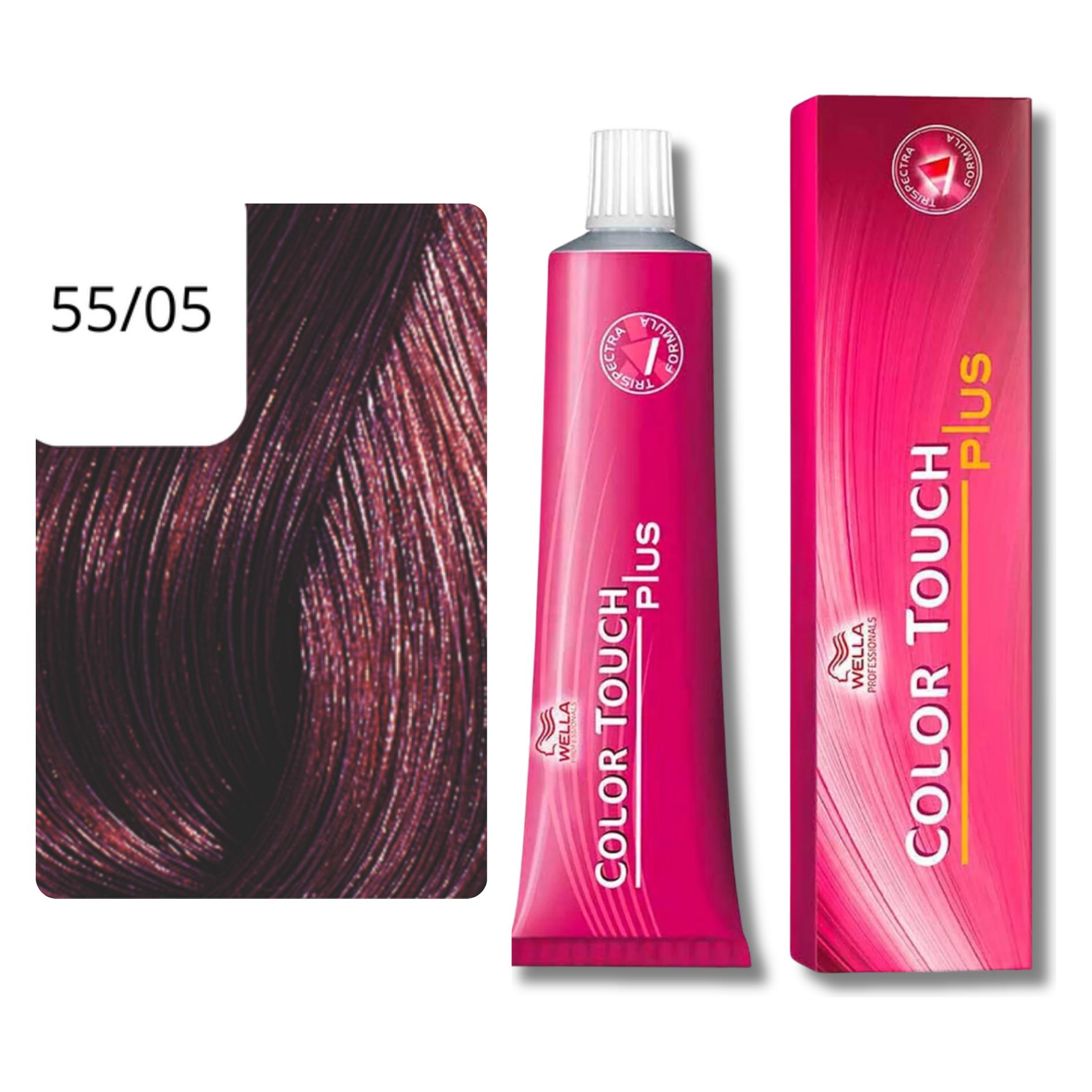 Wella Color Touch Plus - 55/05 (55/05 hellbraun intensiv natur-mahagoni) (6000/5505)