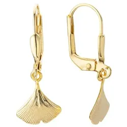 GOLDRAUSCH Ohrhänger Ginko-Blatt Gold 375