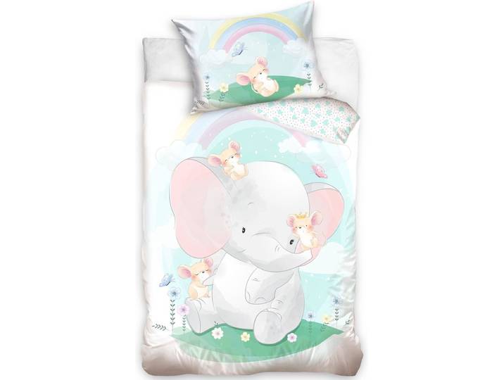 Animal Pictures BABY Dekbedovertrek\, Olifantje - 100 x 135 cm - Katoen