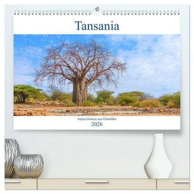 Tansania. Impressionen aus Ostafrika (hochwertiger Premium Wandkalender 2026 DIN A2 quer), Kunstdruck in Hochglanz
