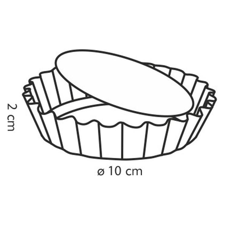 Tescoma Obstkuchenform mit abnehmbarem Boden DELÍCIA ø 10 cm, 4 St. (35330122)