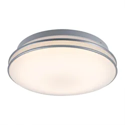 Deckenleuchte rund Deckenlampe Modern Wohnzimmerlampe Decke, Acryl weiß, LED 1120 Lumen warmweiß, DxH 29,3 x 8,5 cm