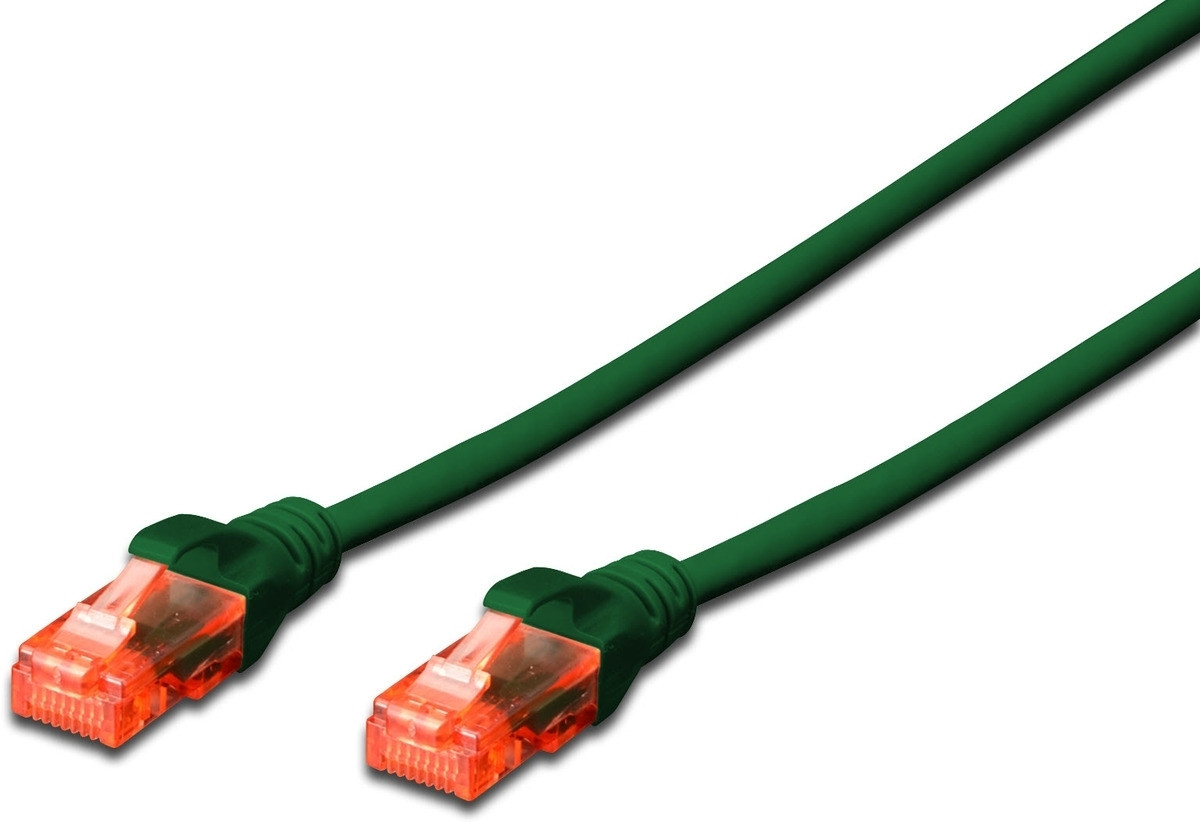 Digitus Patchkabel RJ45 U-UTP Cat6 0,50m Groen - LSZH