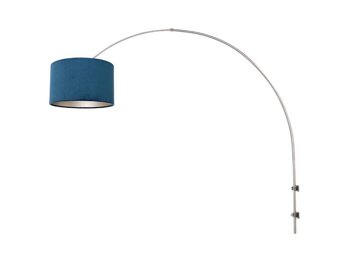 Applique murale Sparkled Light 38 x 150 x 180cm Argenté/Turquoise/Noir Velours E27