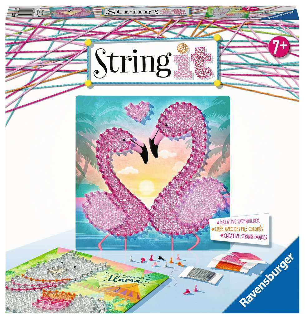 Ravensburger String it Midi Lama & Flamingo spel