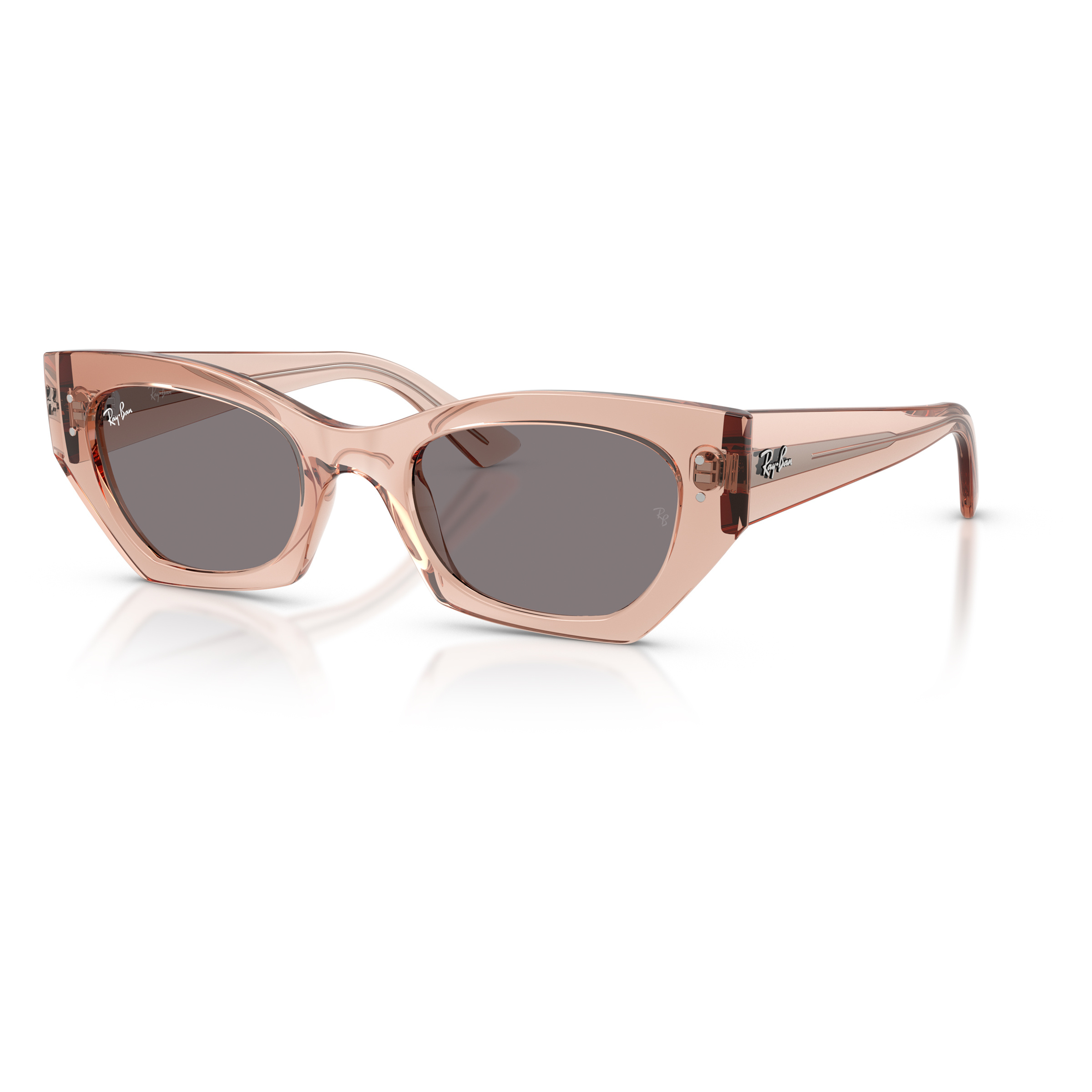 Ray Ban Zena Sonnenbrille Sonnenbrillen transparent pink-brown Lifestyle