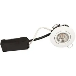 Scan Products, Deckenleuchte, Luna Low Profile indbygningsspot, 6,2W LED 4000K, mat hvid