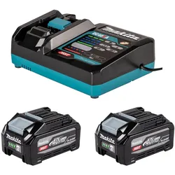 Makita Akku Power Source Kit XGT: 2x BL4040F + DC40RA (1916Y1-1)