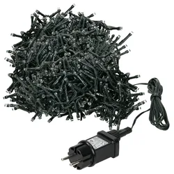 LED CLUSTER LICHTERKETTE 8m 400 LEDs Extra Warmweiß 8 Modi Innen/Außen