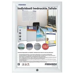 Franken Wechselrahmen »Outdoor & abschließbar BS1901« silber, 27.2x35.9x1.7 cm