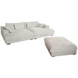 BIG SOFA-SET 6-TLG MADELINE Cremeweiß Cord