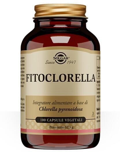 Solgar Fitoclorella Integratore Antiossidante 100 Capsule Vegetali