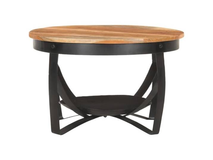 Lisa-Boutique Table basse Ø68x43 cm Bois d'acacia solide 84399