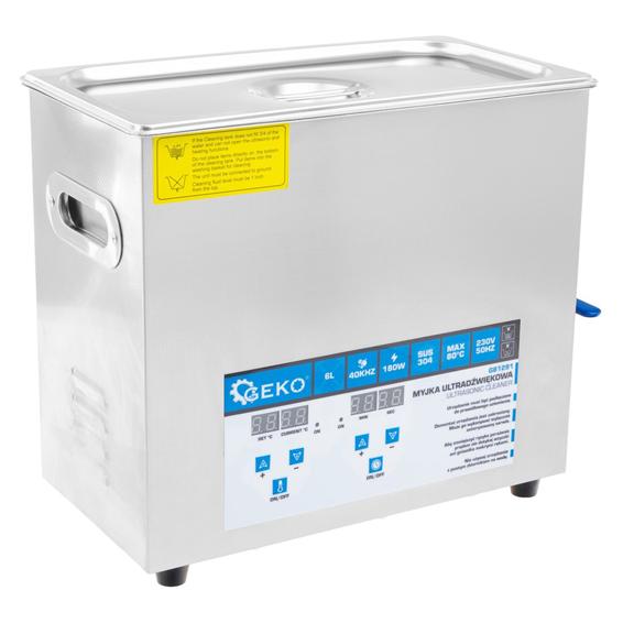 GEKO Myjka Ultradźwiękowa 180W 6L (1) (6 l) (5903418306106)