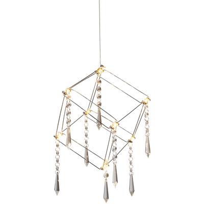 NÄVE LED Pendelleuchte "Araneus", grau (chromfarben), 1, H: 16cm, 1 Stk., Leuchten, Material:rostfreier Stahl/Kunststoff, chrom, LED Pendelleuchte