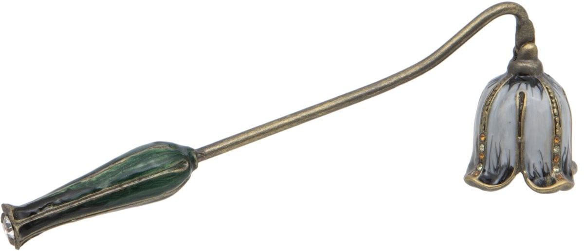 Metalen kaarsendover bloemenkelk
